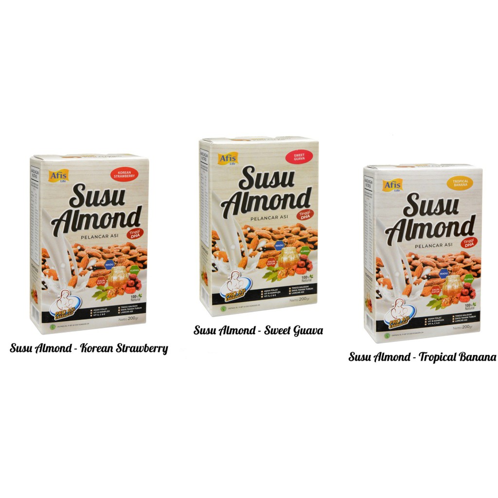 Afis Susu Almond Pelancar Asi - Booster Asi