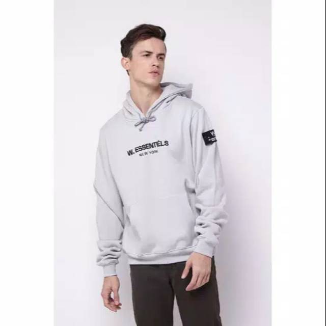Hoodie W.essentiels Asphalt / Grey
