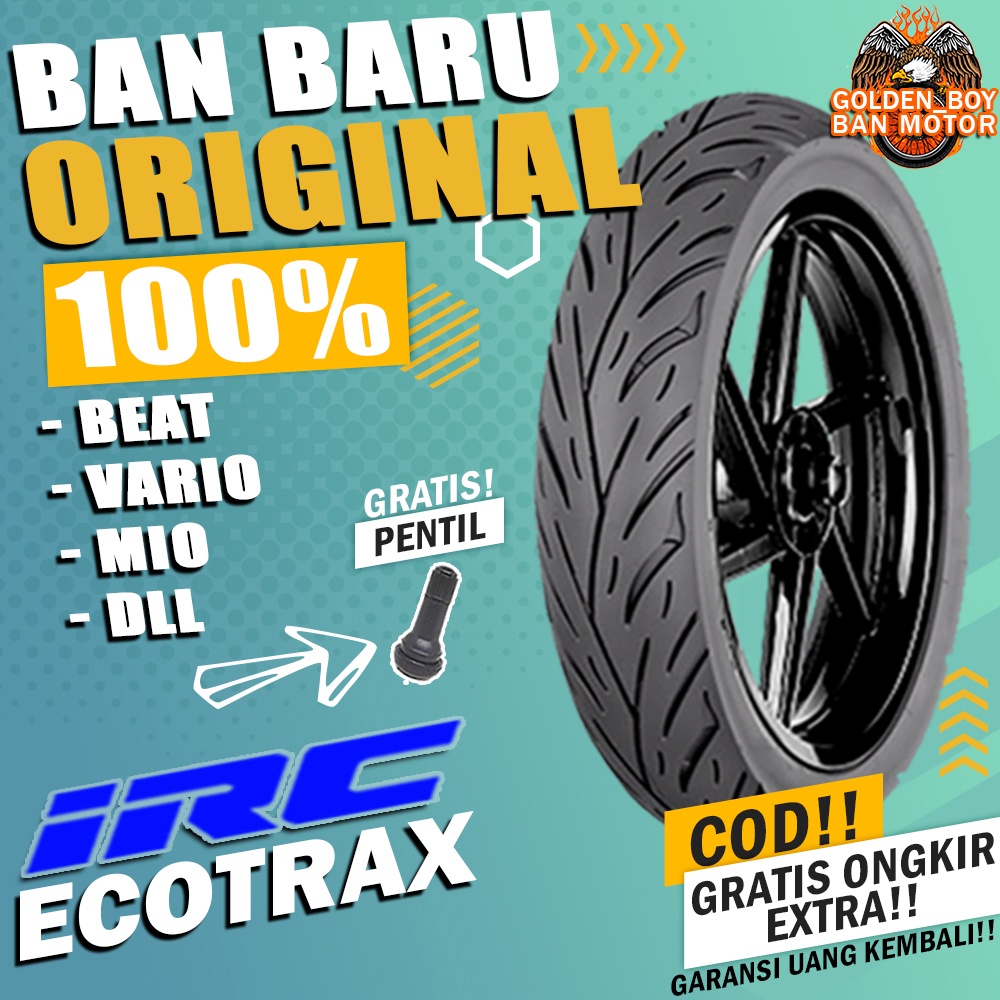 ban motor matic tubles beat irc ecotrax ring 14 tubles sepasang paket ban motor matic depan belakang