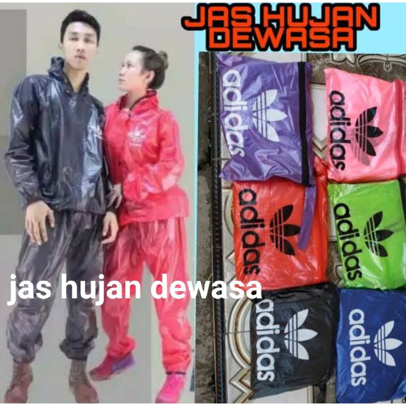 jas hujan  adidas model dewasa