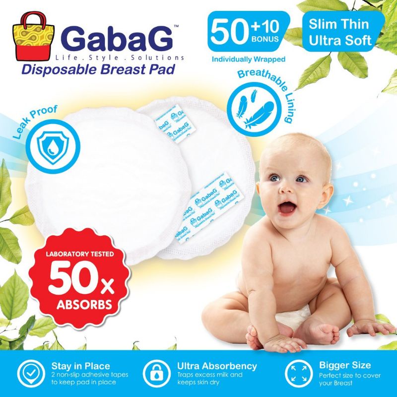 gabag disposable breast pad 50+10 pcs