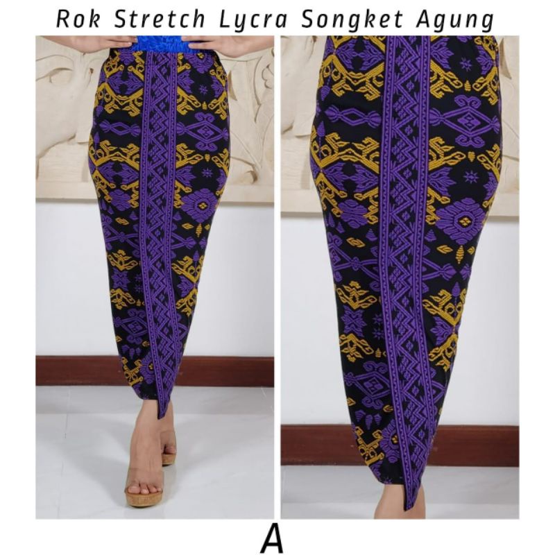 Rok Lycra Stretch Songket Agung