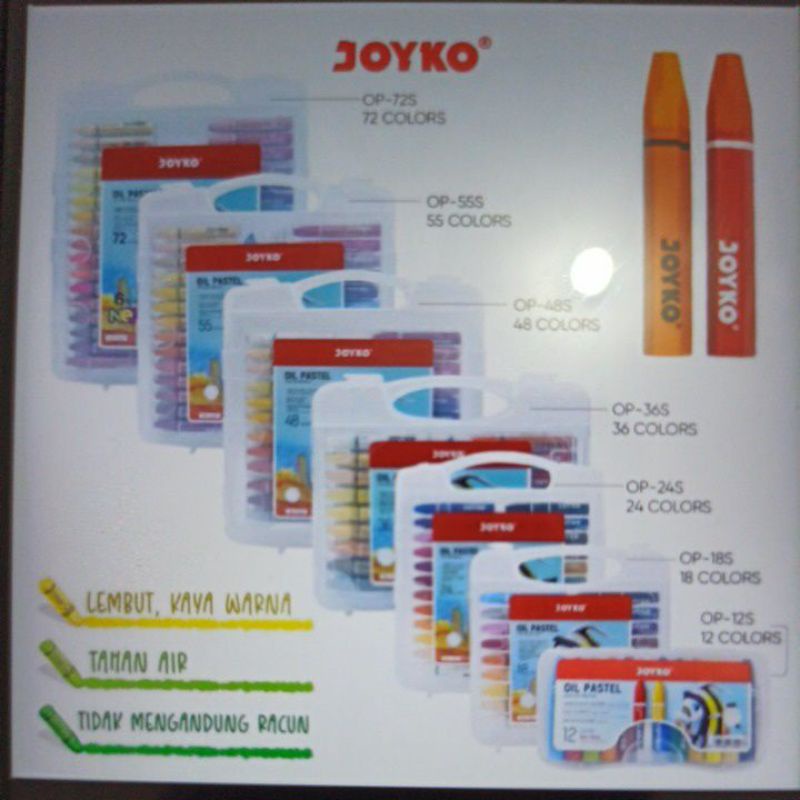 

Crayon Joyko Lengkap 12 sampe 72 color