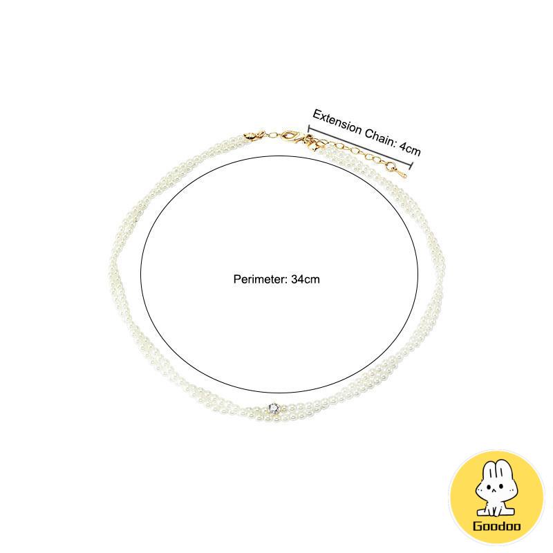 Twisted Winding Light Luxury Retro Temperamen Kalung Hiasan Mutiara Imitasi -Doo