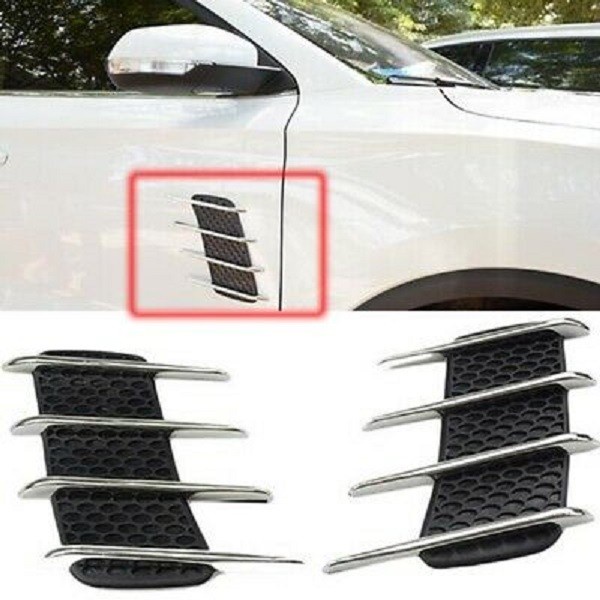 Side Vent Air Flow Side Vent Stiker Sirip Samping Mobil Universal 2pcs