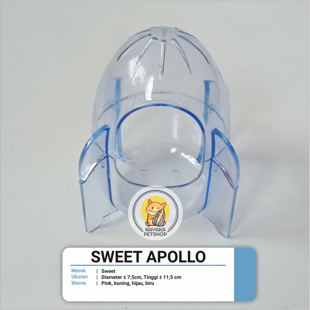 Tempat Mandi Pasir  Rumah Hamster | Sweet Apollo