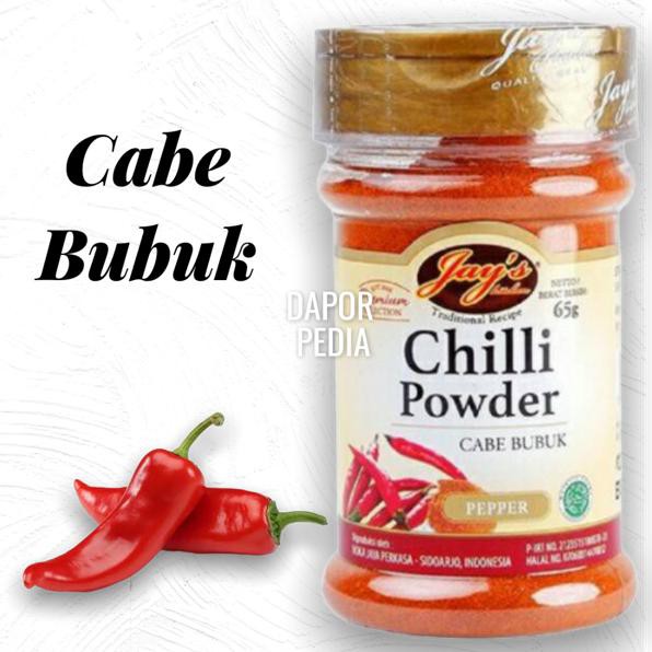 

Cabe Cabai Halus Kering Chili Powder Jays Cili Rempah bumbu dapur tabur