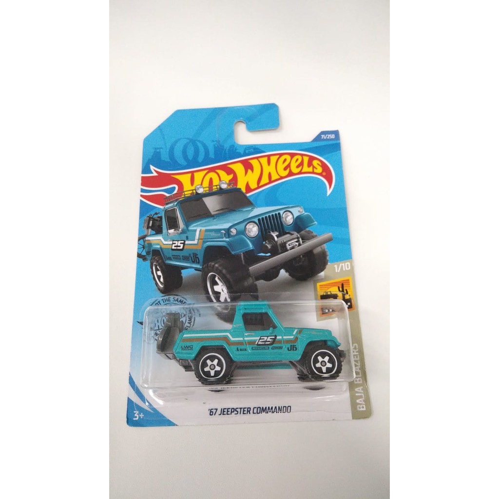 Hot Wheels 67 Jeepster Commando HIJAU TOSCA Pickup Pickup HW Hot Trucks Hotwheels Mainan Mobil Anak