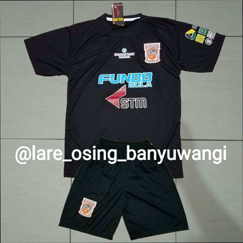SETELAN DEWASA BORNEO FC AWAY 2018 HITAM JERSEY CELANA LIGA 1 TERBARU LOKAL