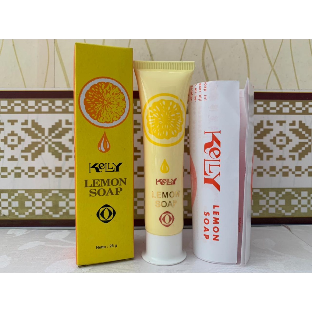 KELLY Lemon Soap 25gr / Sabun Wajah Kelly BPOM / Sabun Kelly / Sabun Lemon / Sabun Cuci Muka Kelly
