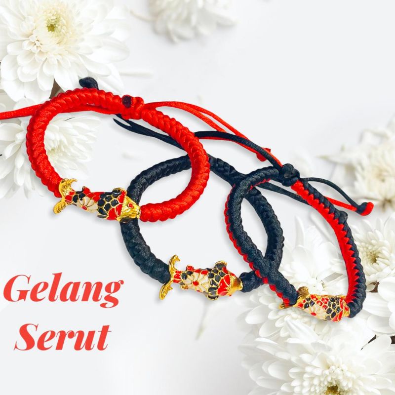 gelang serut ikan koi //gelang lapis emas