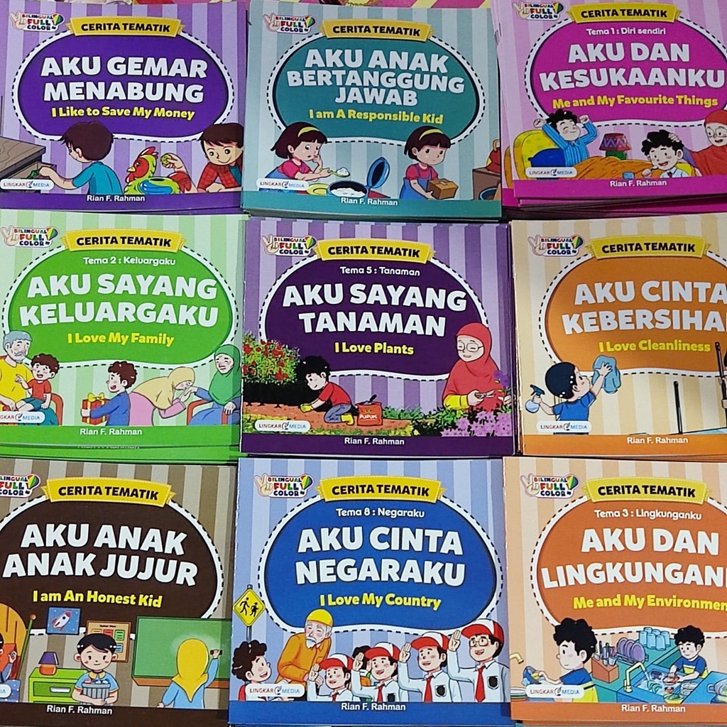 CERITA TEMATIK Buku Cerita Anak Bilingual Bahasa Inggris Moral-0
