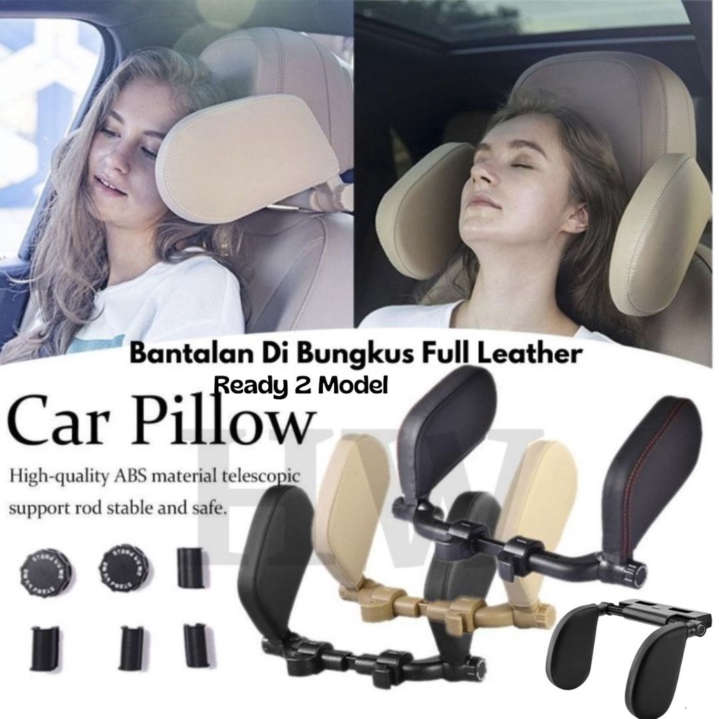 Car Seat Pillow Headrest Neck Travel Pillow Bantal Penyangga Jok Mobil