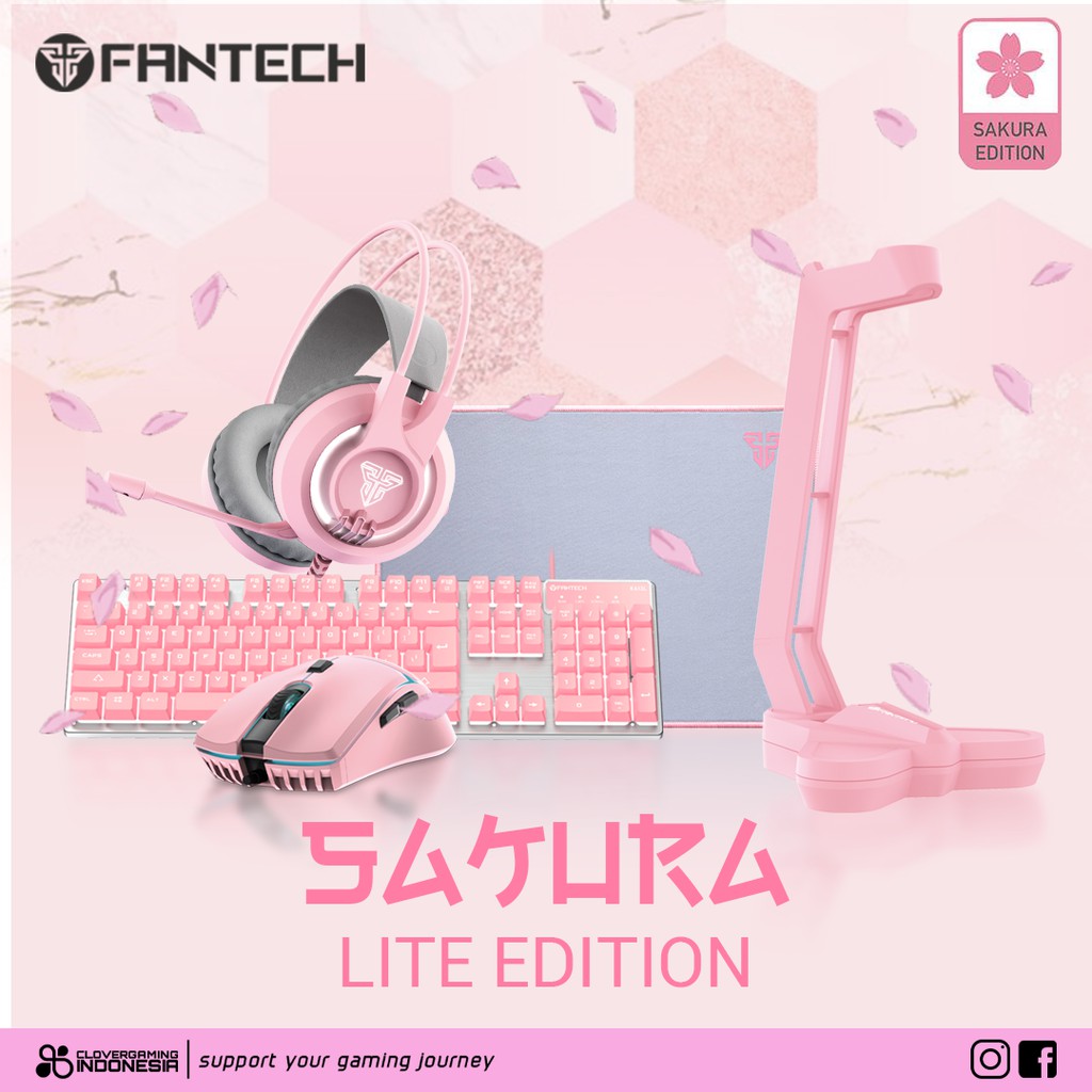 Fantech Sakura Lite Edition Bundle - K613L VX7 MP35 HG20 AC3001 Pink