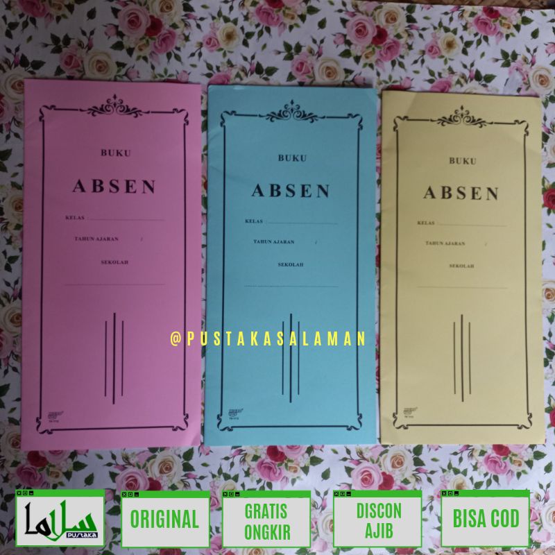 

buku absen/absensi/daftar hadir