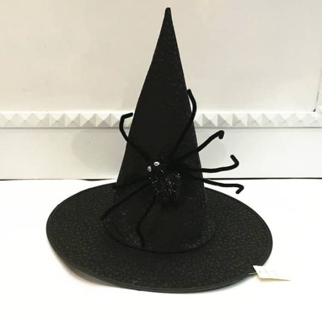 Topi Witch Laba Laba Kostum Halloween Cosplay Topi Penyihir Murah