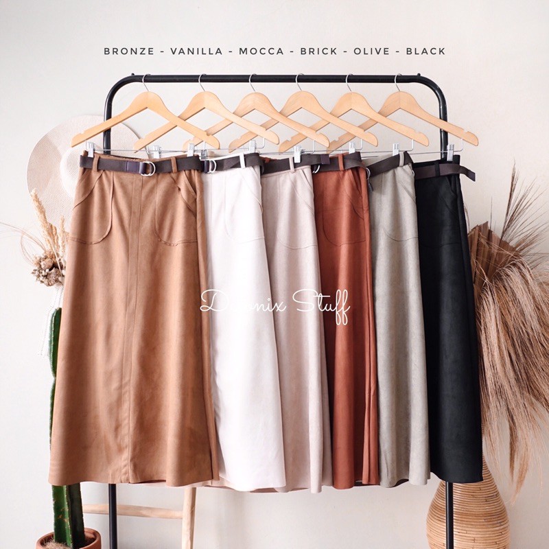 DELONIX | Wendy suede skirt