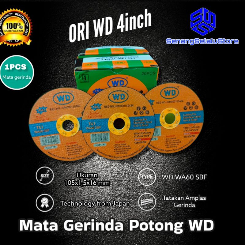 Mata Gerinda potong WD ori / Gerinda besi WD / Mata Cutting besi WD