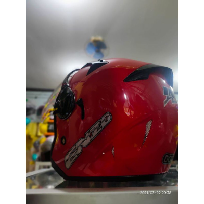 HELM INK ENZO MERAH FERARI DOBEL VISOR ORIGINAL