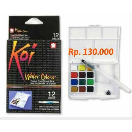 

Sakura Koi Water Color 12 Warna
