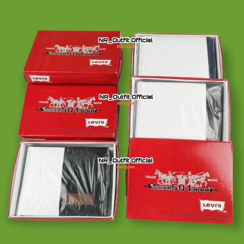 3in1 Dompet Pendek Pria Canvas Lipat Cowok 3Ruang Uang Kertas Banyak Slop Kartu