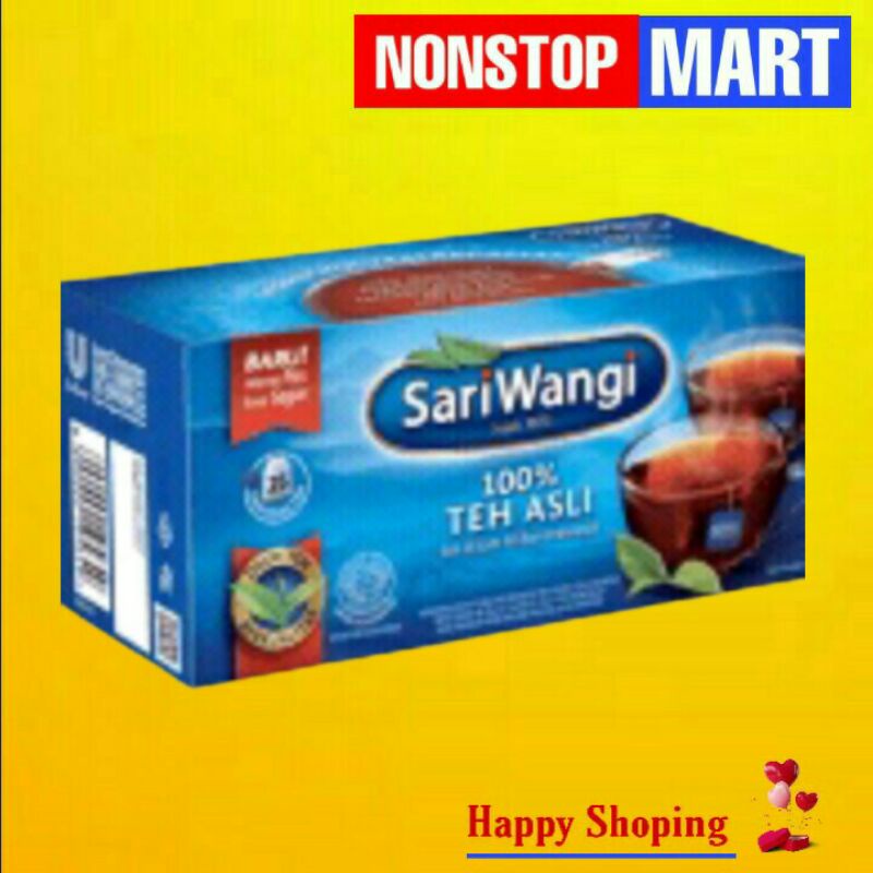 

SARI WANGI teh asli celup 100% isi 25 kantong