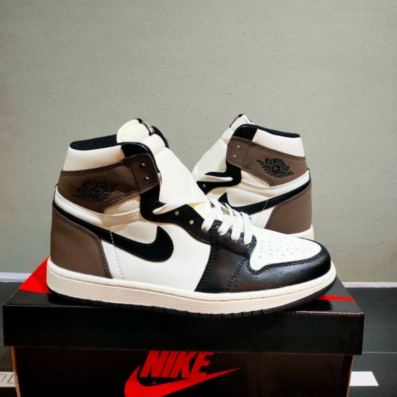 SEPATU NIKE AIR JORDAN high DARK Mocha (premium Quality)
