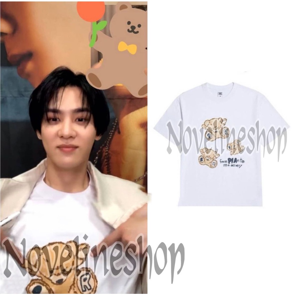 [COD] TSHIRT KAOS KPOP BAJU NCT WAYV KUN BEAR FROM PLANTO COTTON COMBED 30S