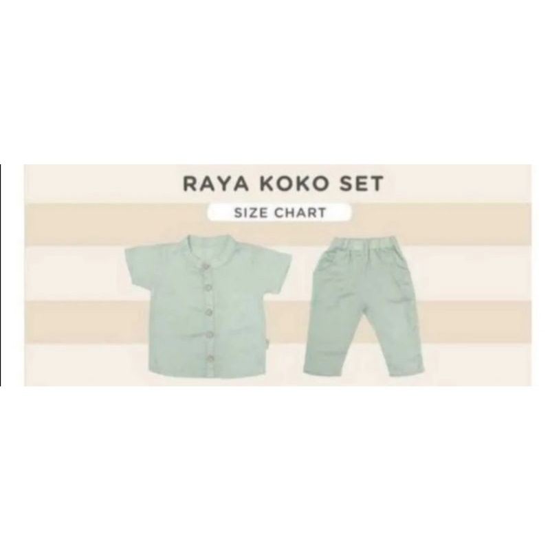 Arden &amp; Leon Boys raya koko set