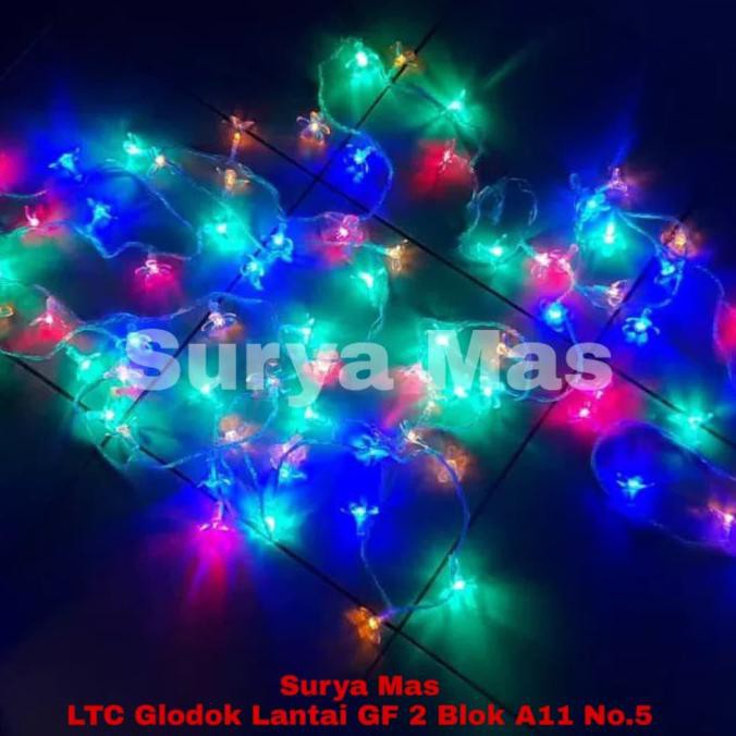 Lampu Natal Led/Lampu Tumblr/Twinkle Light Dekorasi Hias bunga RGB