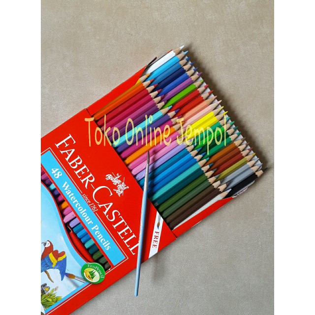 

ATK95FC 48 warna Watercolour Pencil Faber Castel 114468 Pensil Cat edu