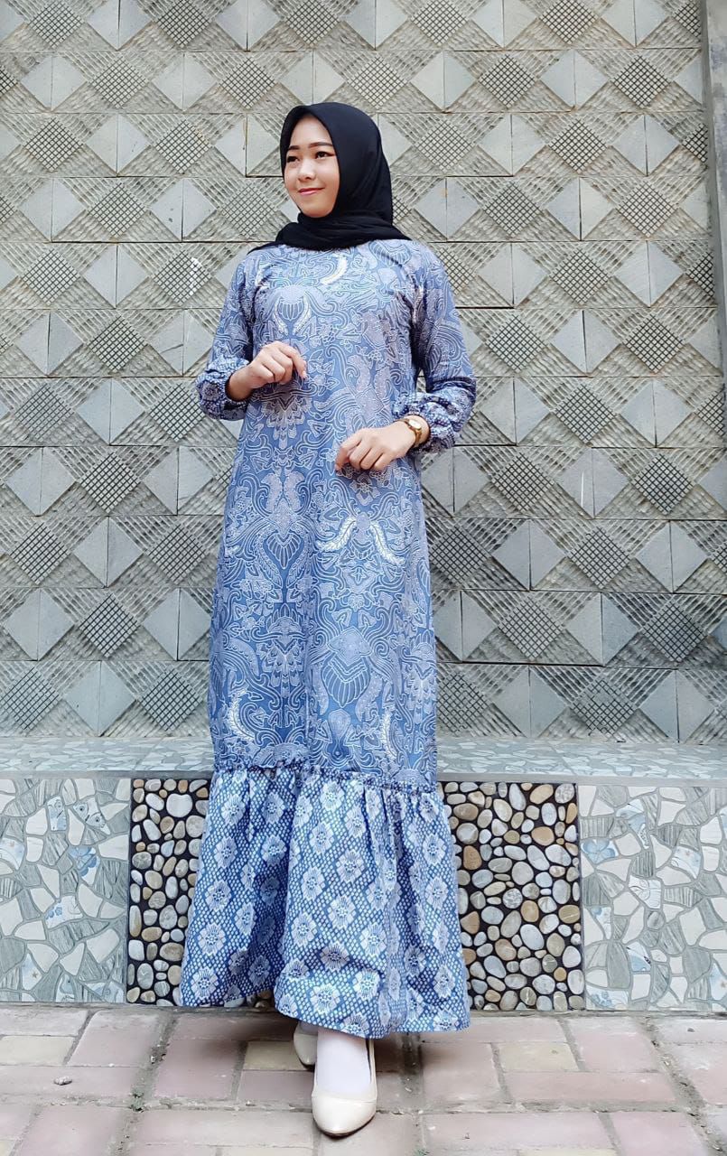 Gamis Batik Remple Terbaru