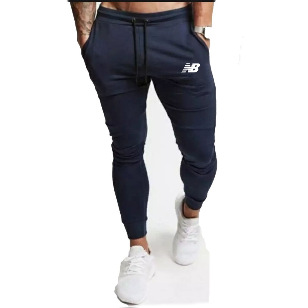 Celana Jogger NB New Balance Original Slim Fit Embroidered Track Pants