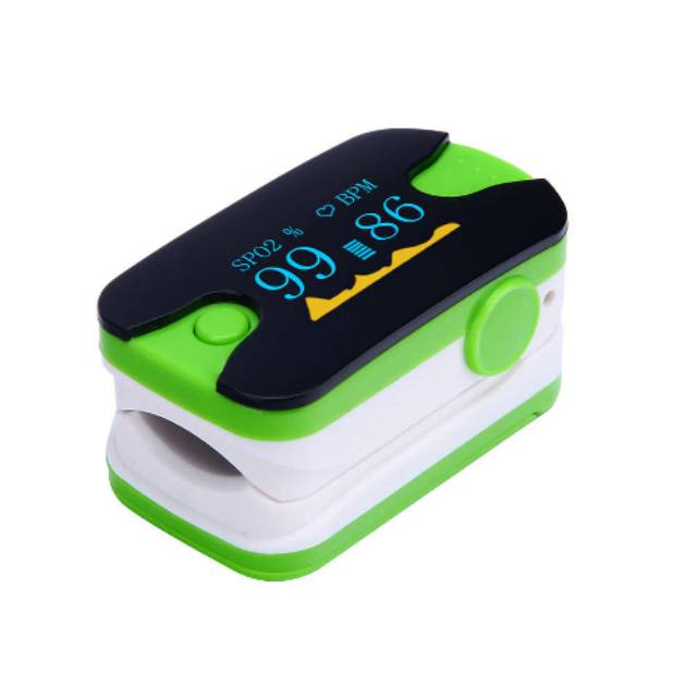 Finger pulse oximeter sp02 green land