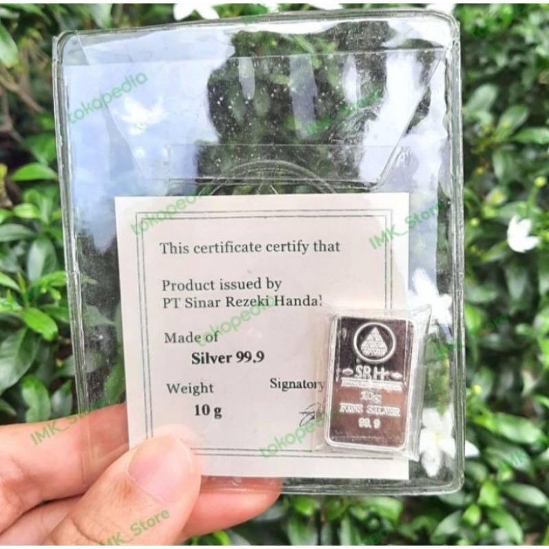 Dirham Bar/Silver Bar/Perak Batangan (SRH) Produksi UBS&INDOGOLD