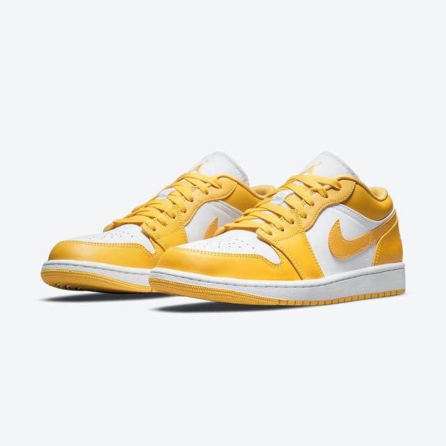 Air Jordan 1 Low SE Pollen / Mustard Yellow GS