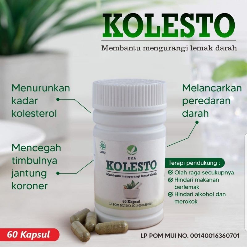 

Kapsul kolesto eza - obat kolesterol tinggi