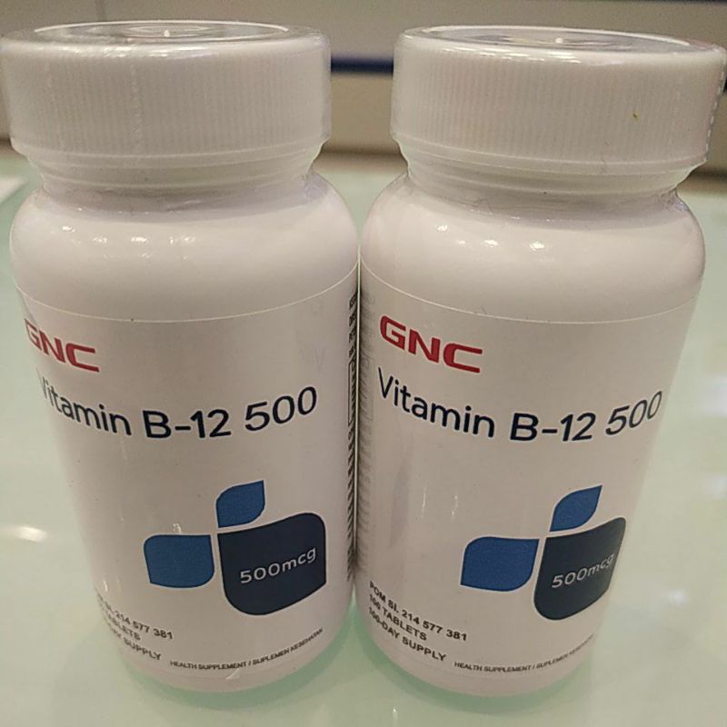 Jual GNC vitamin B12 500 (100) original / vitamin B12 Shopee Indonesia