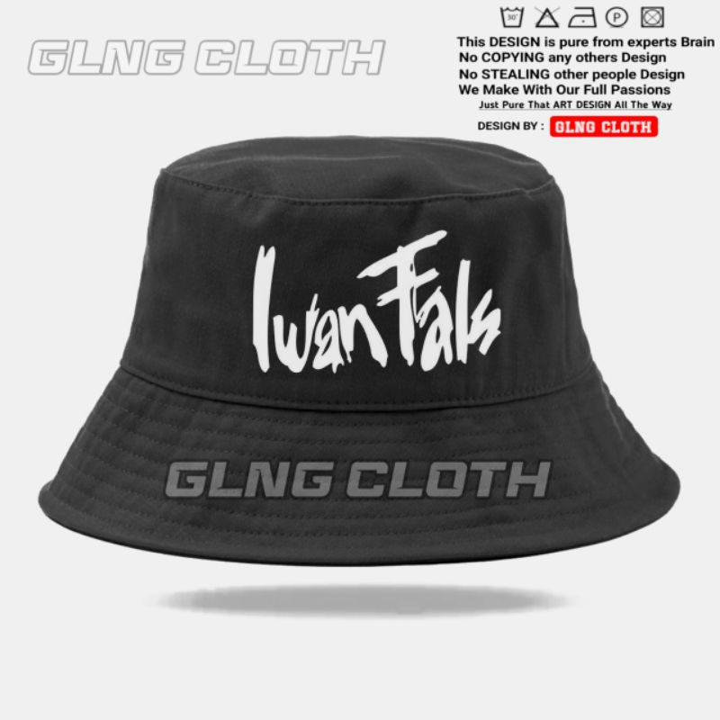 Bucket Hat Iwan Fals - Topi Bucket Hat Iwan Fals Oi Pria Wanita
