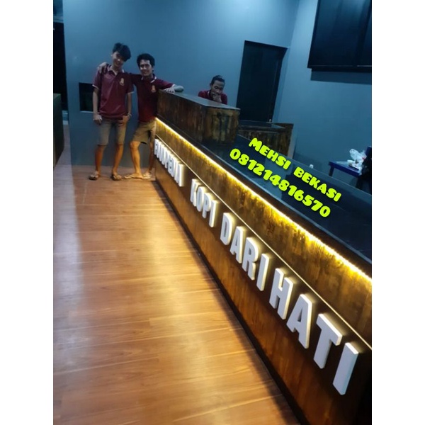 Meja bar coffee , cafe kekinian keren