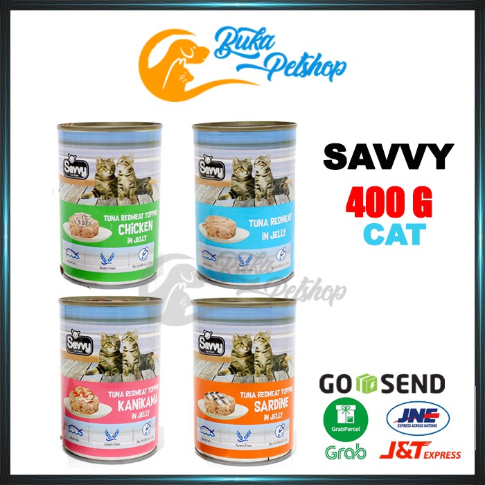 Makanan Kucing SAVVY CAT 400g Wet Food