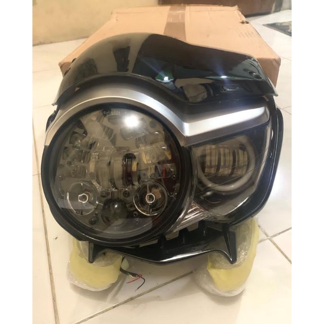 Lampu Tiger Pece Set Lampu Daymaker 16 Led 5,75 Inch Set Lampu Daymaker Mini 3 Mata (KEDOK+BARONG) L