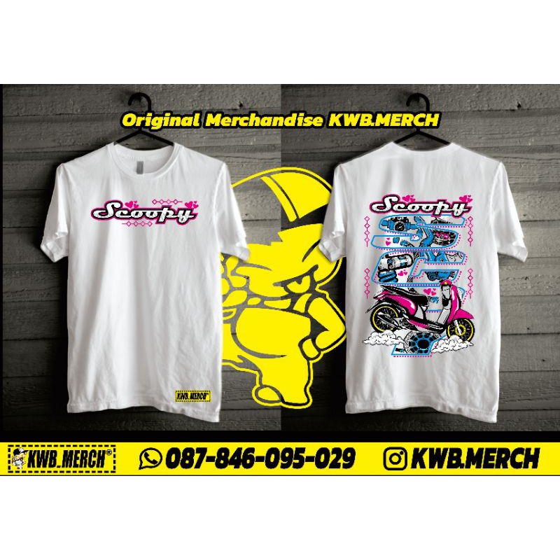 Baju scoopy tshirt scoopy ukuran M L XL XXL