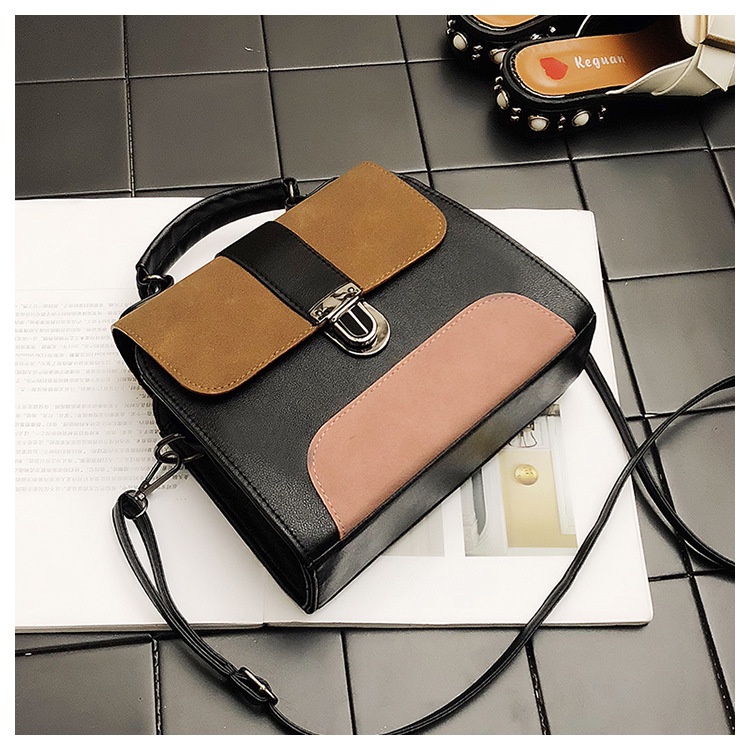 TM-71 tas selempang jinjing kotak retro sling bag wanita import korea jepang