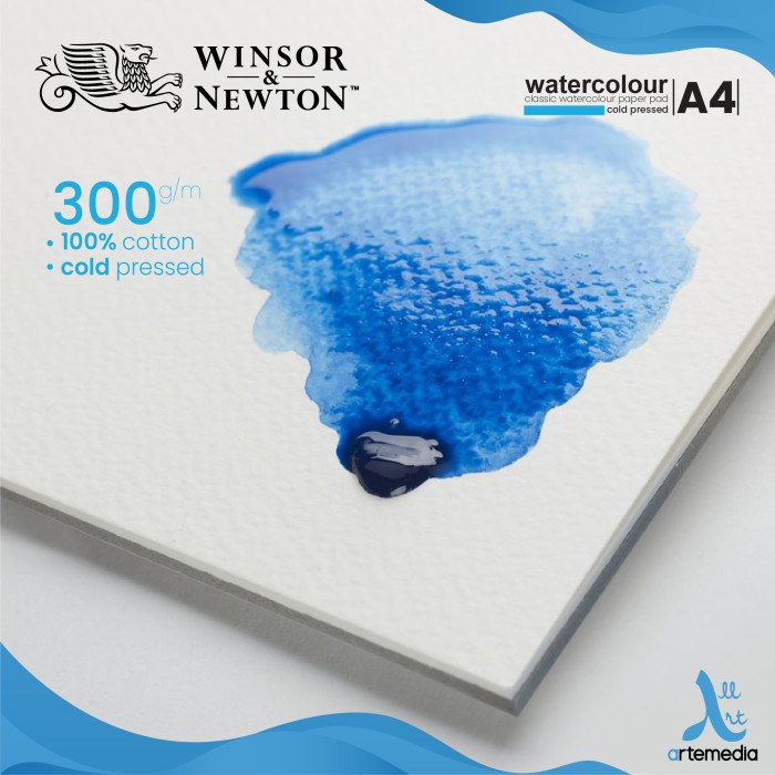 

air-cat- kertas cat air winsor & newton classic a4 watercolor paper - old cover -cat-air.
