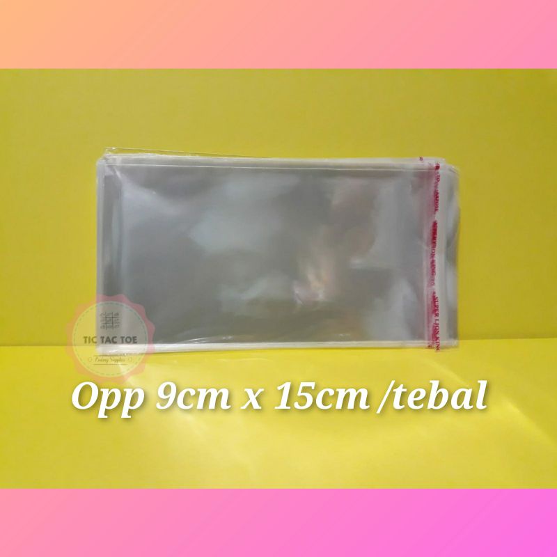 opp 9cm x 15cm /opp tebal /opp 9cmx15cm tebal