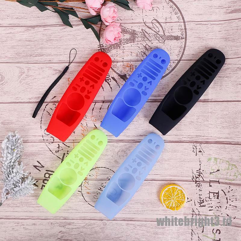 ❤White3 Warna Putih❤ Casing Pelindung Bahan Silikon Lembut Untuk Remote Control LG TV AN-MR600