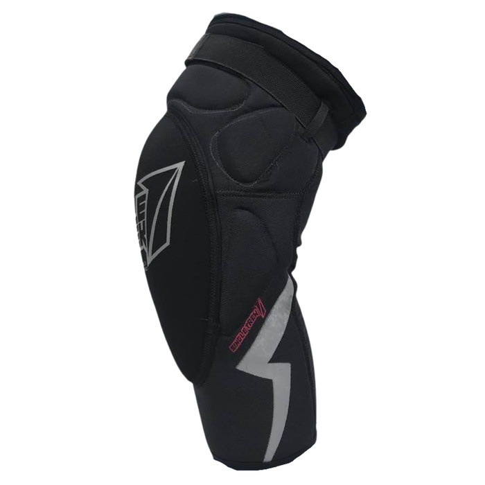 Knee Protector dengkul Singletrek1 Carbon KPC Abu Merah