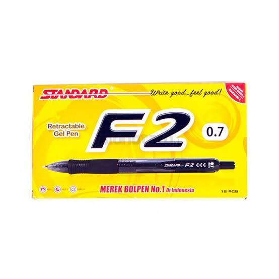 

Pulpen Pen Gell standart F2 ( isi 12 pcs )