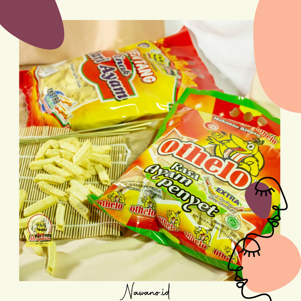 Mogidon Kentang Enak dan Othelo 200 gr / Cemilan Snack (MOGIDON x NAWANO.ID)